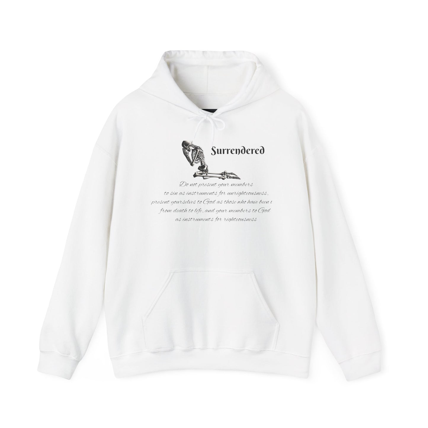 Faith Based skeleton Hoodie with a relating scripture