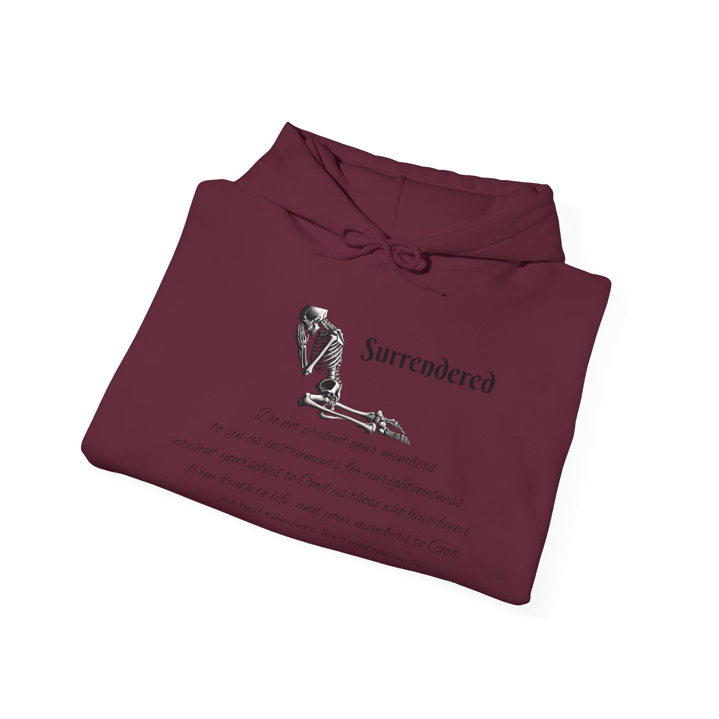 Faith Based skeleton Hoodie with a relating scripture
