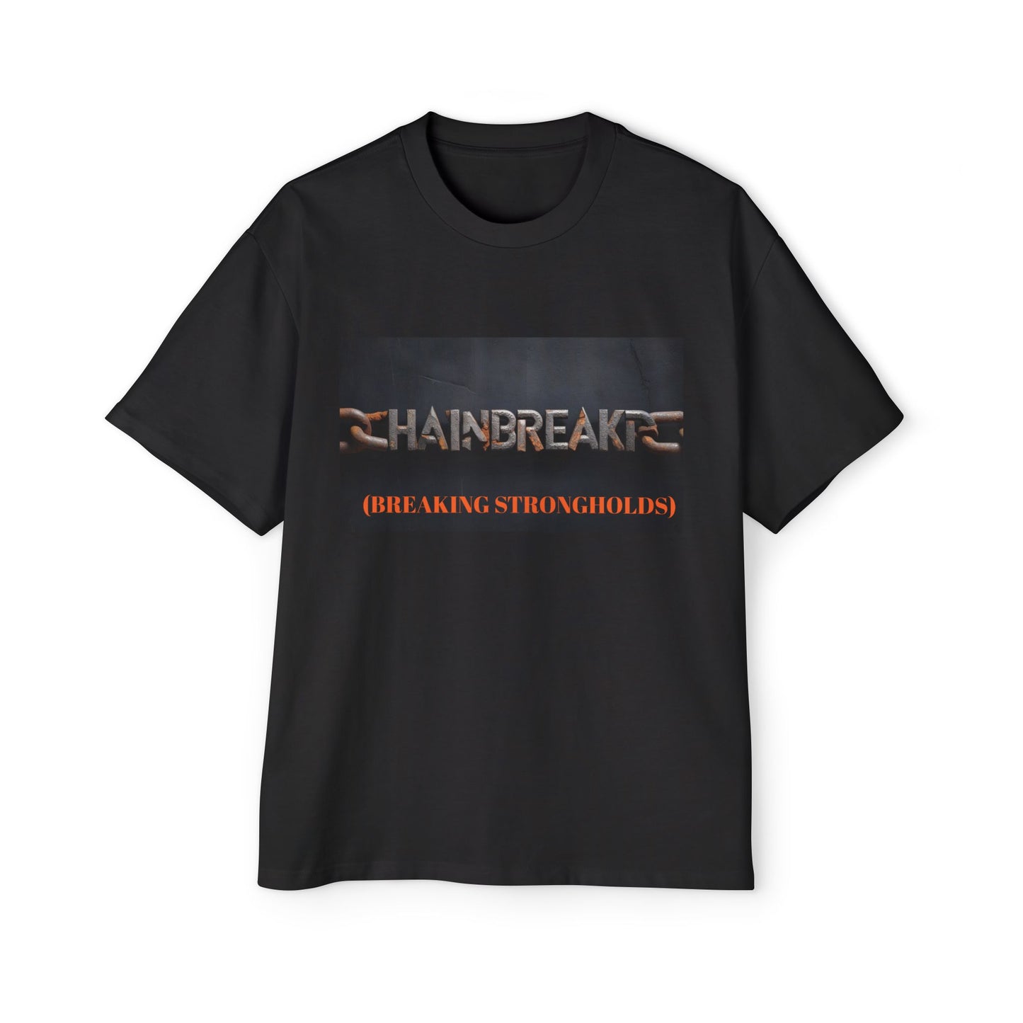 Oversized Tee - Faith Chain Breaker Design