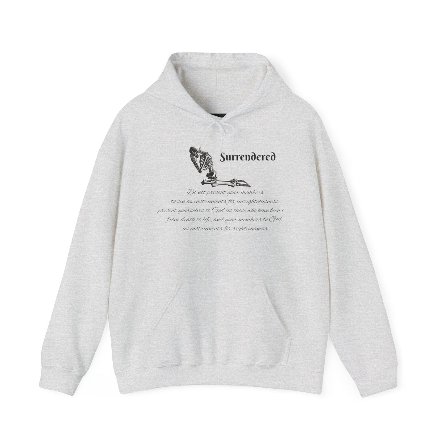 Faith Based skeleton Hoodie with a relating scripture