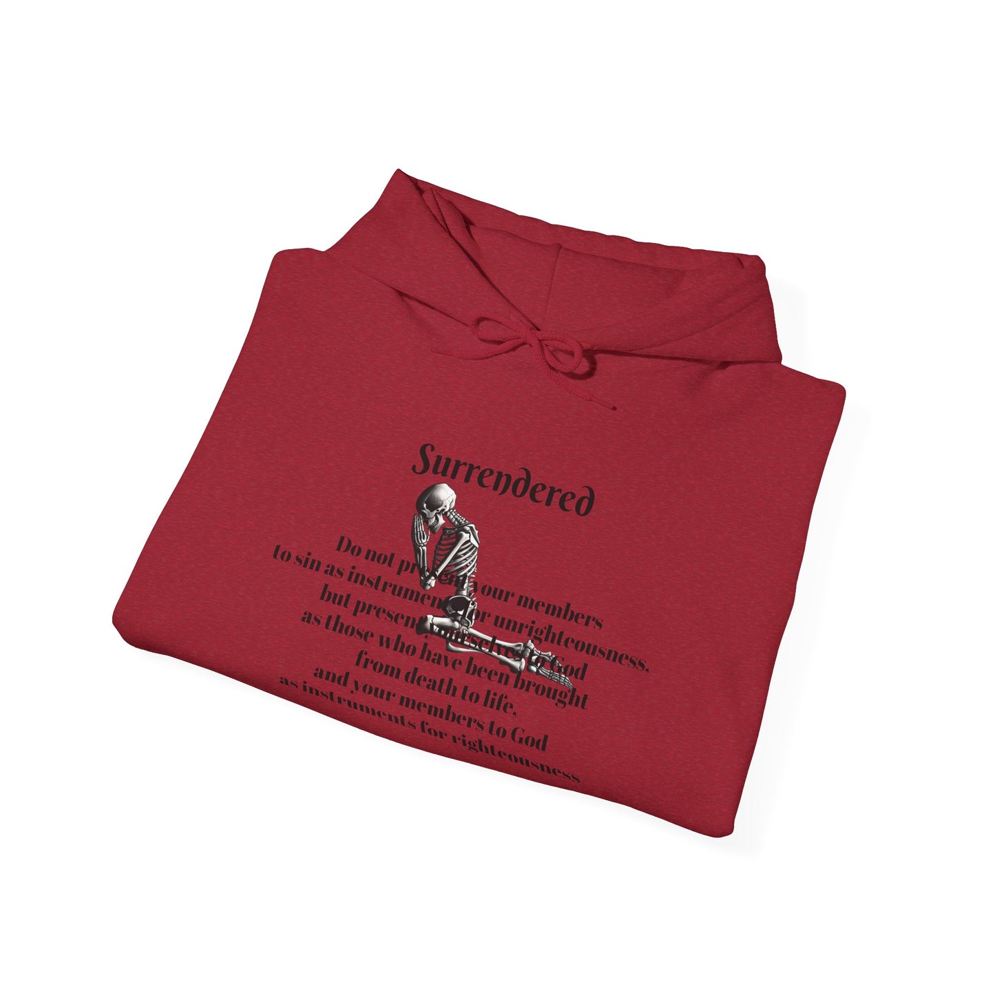 Faith Based skeleton Hoodie with a relating scripture