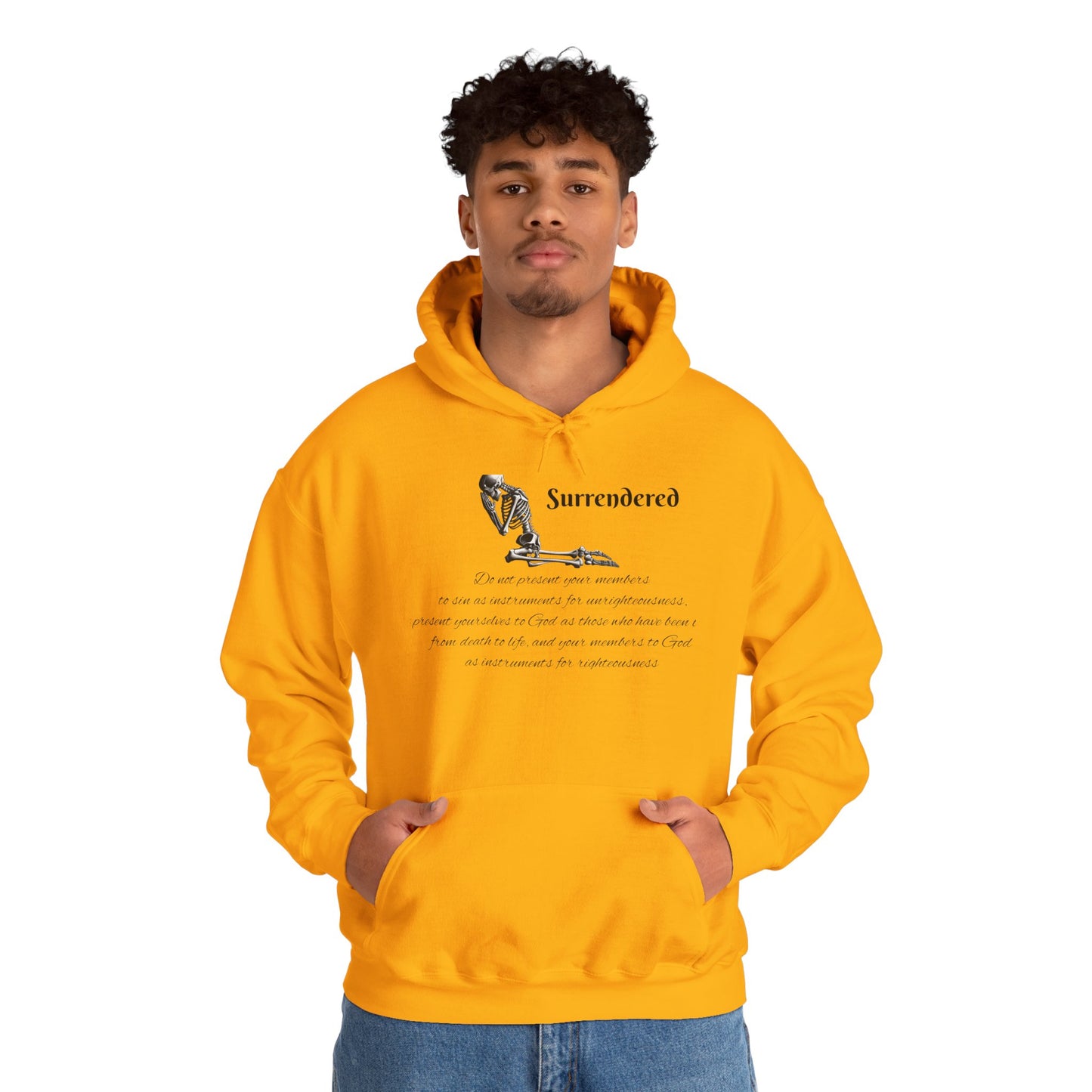 Faith Based skeleton Hoodie with a relating scripture
