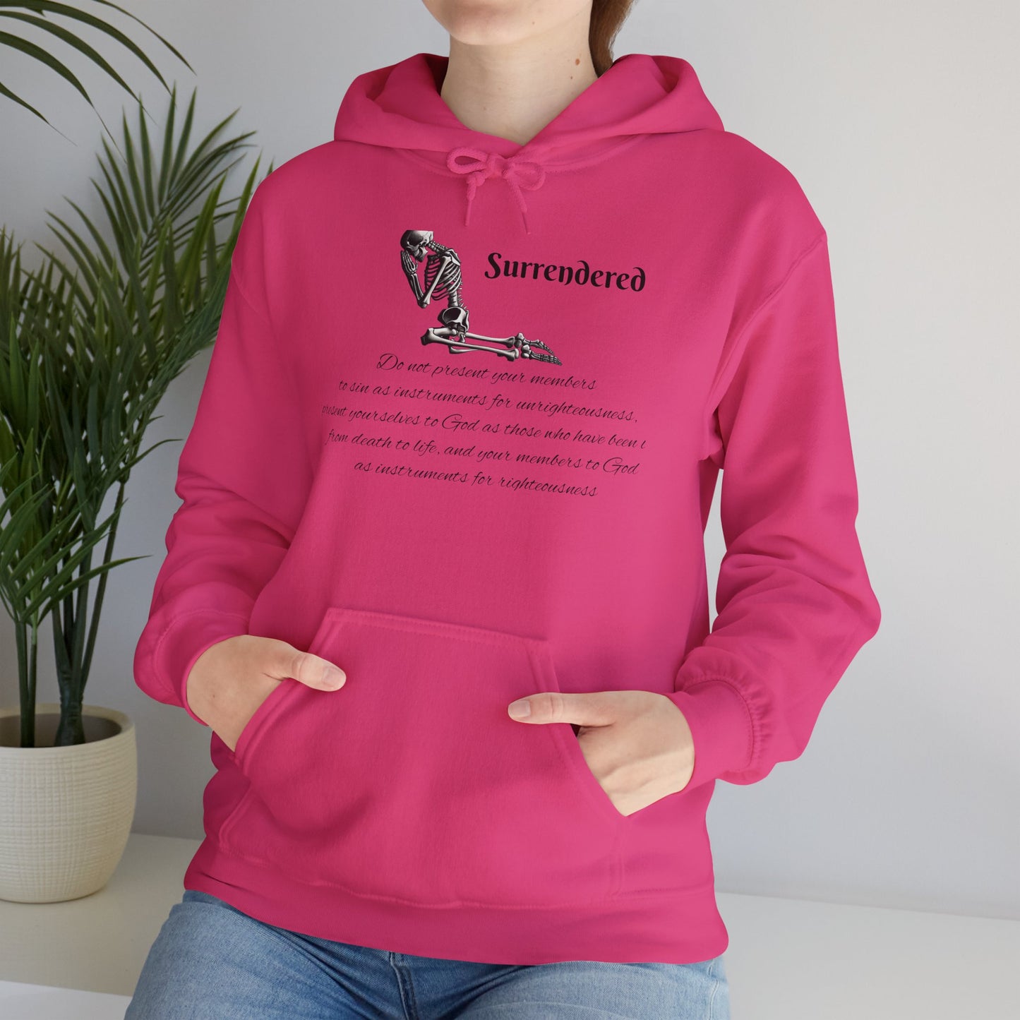 Faith Based skeleton Hoodie with a relating scripture