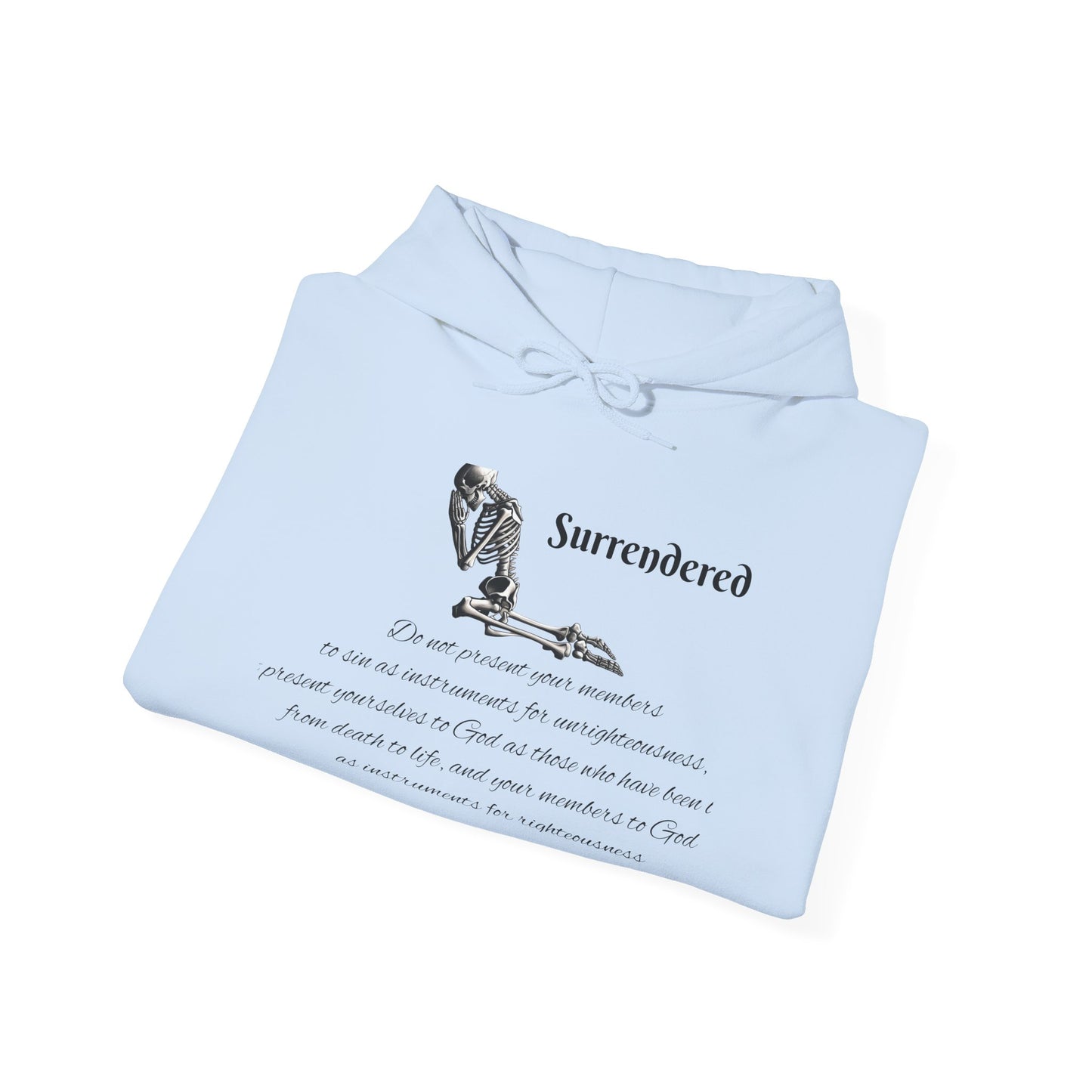 Faith Based skeleton Hoodie with a relating scripture