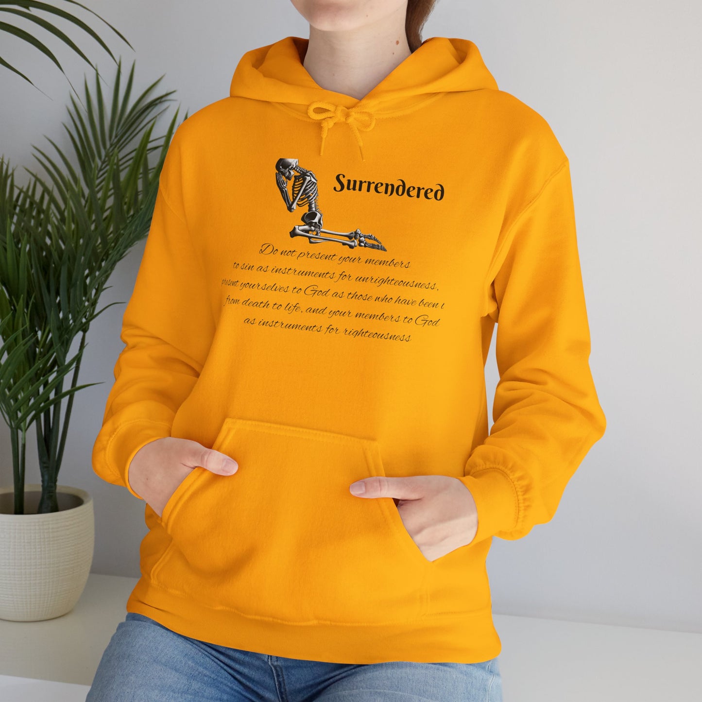 Faith Based skeleton Hoodie with a relating scripture