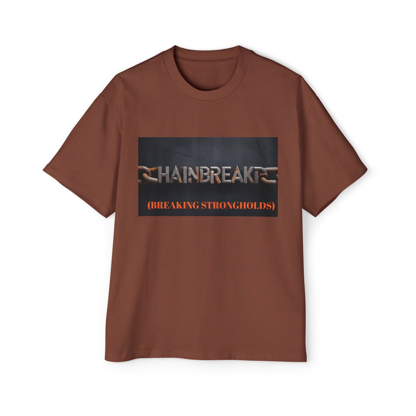 Oversized Tee - Faith Chain Breaker Design