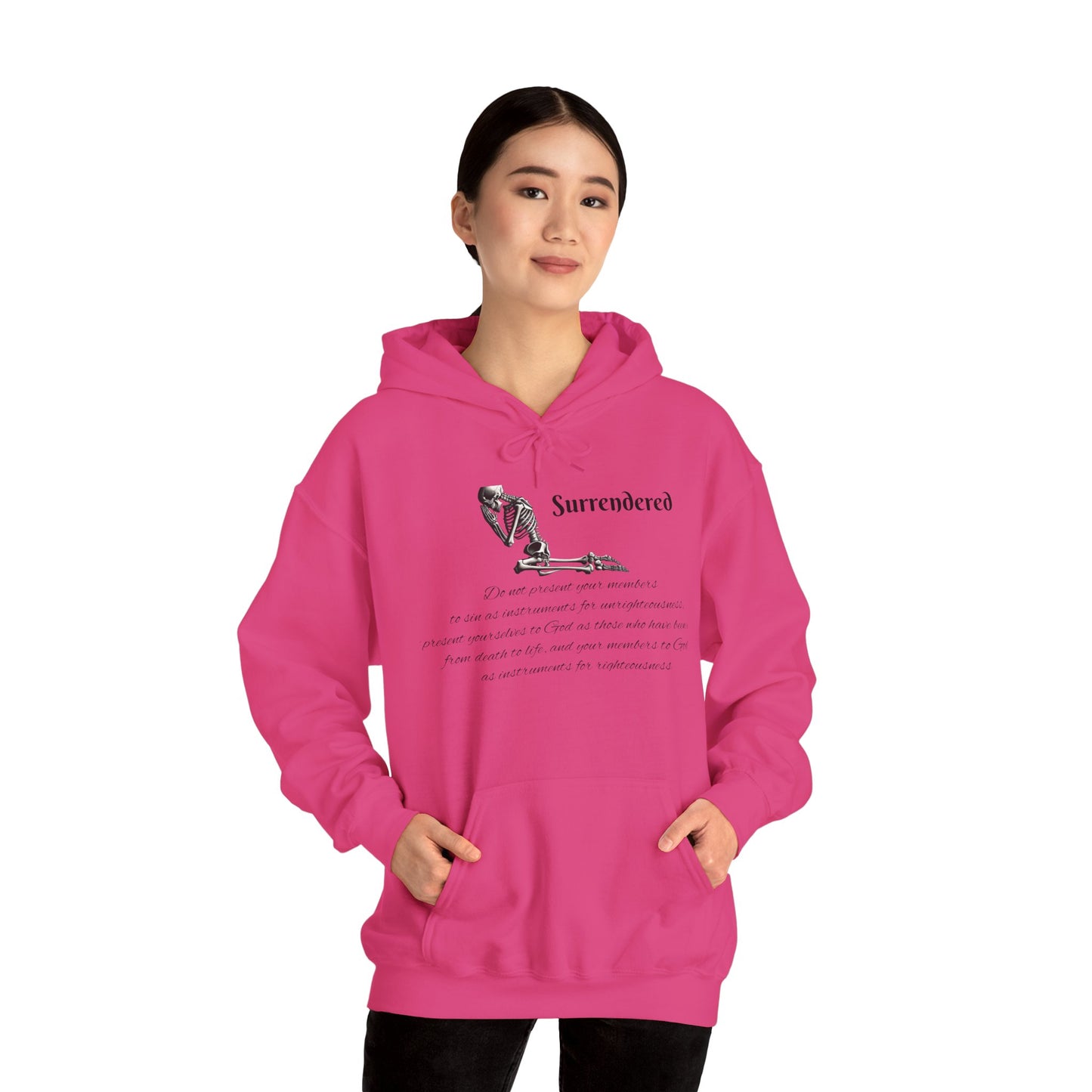 Faith Based skeleton Hoodie with a relating scripture