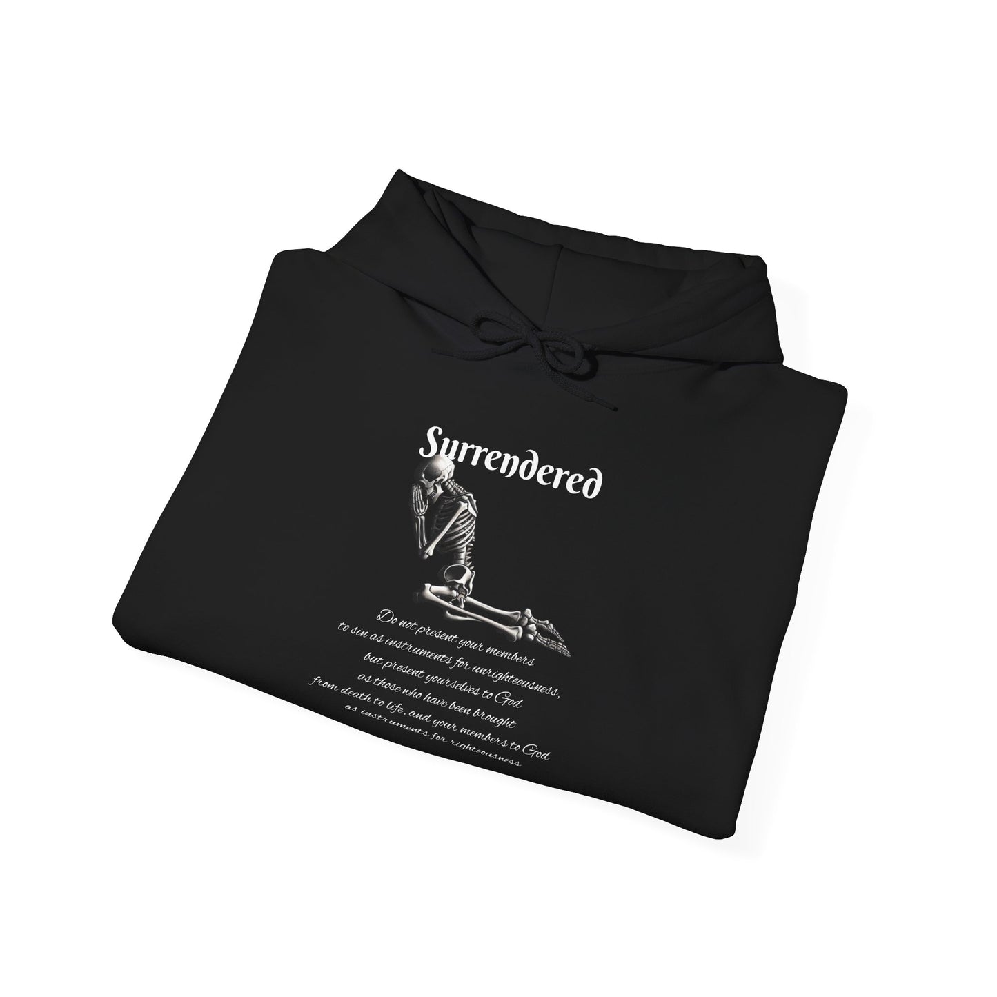 Faith Based skeleton Hoodie with a relating scripture