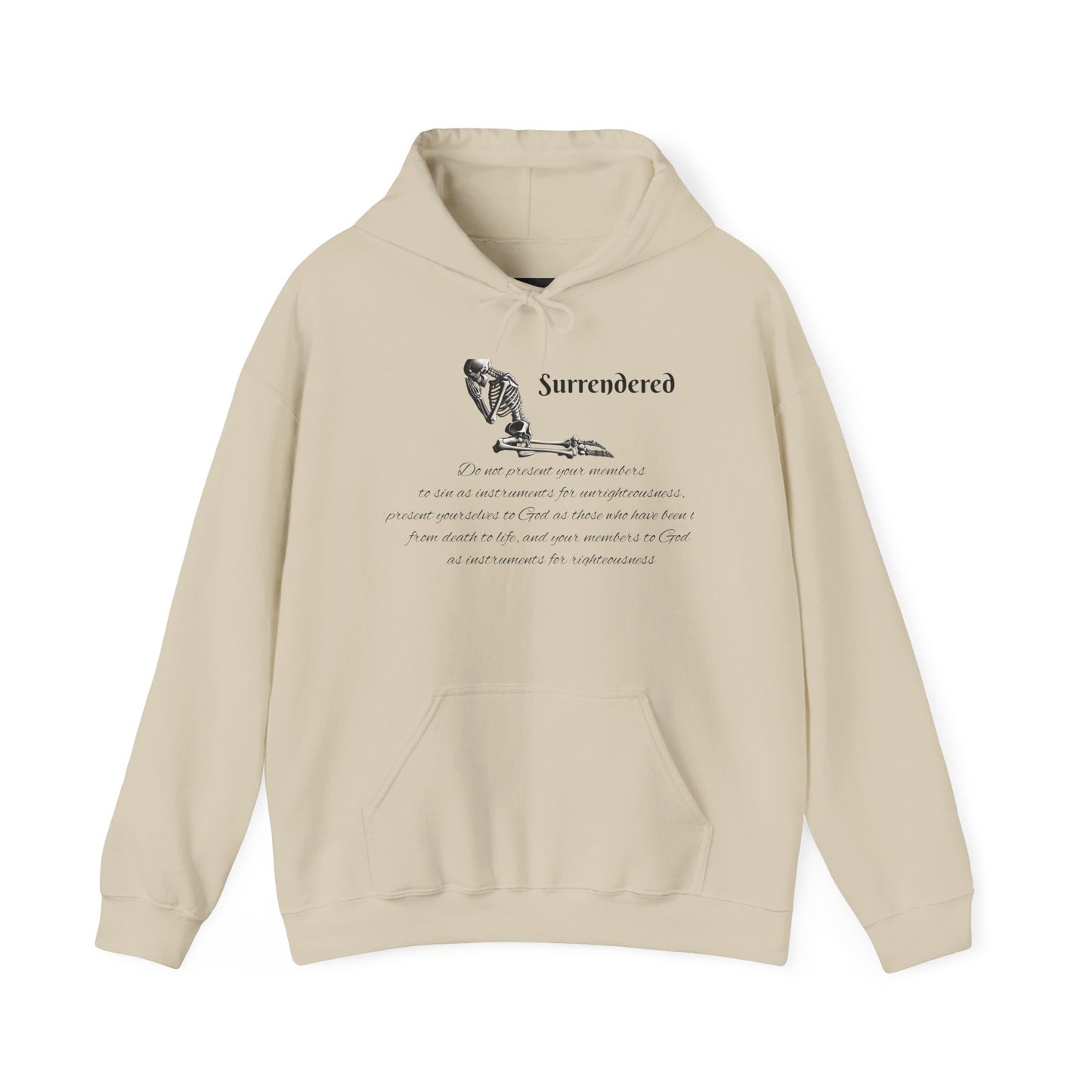 Faith Based skeleton Hoodie with a relating scripture