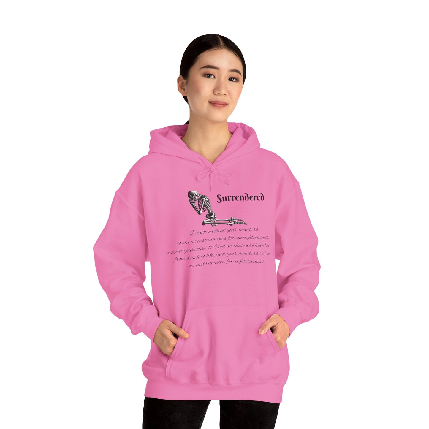 Faith Based skeleton Hoodie with a relating scripture