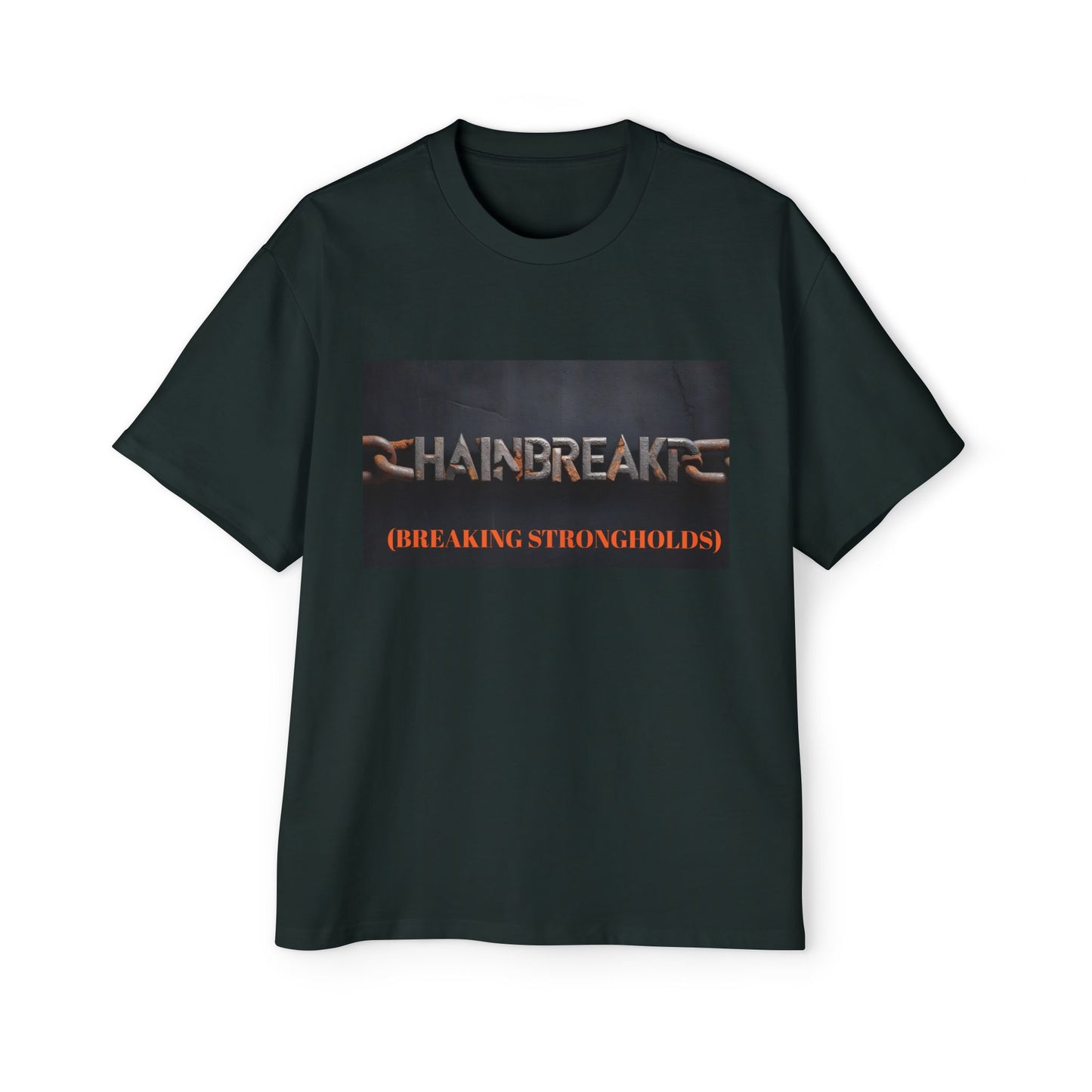 Oversized Tee - Faith Chain Breaker Design