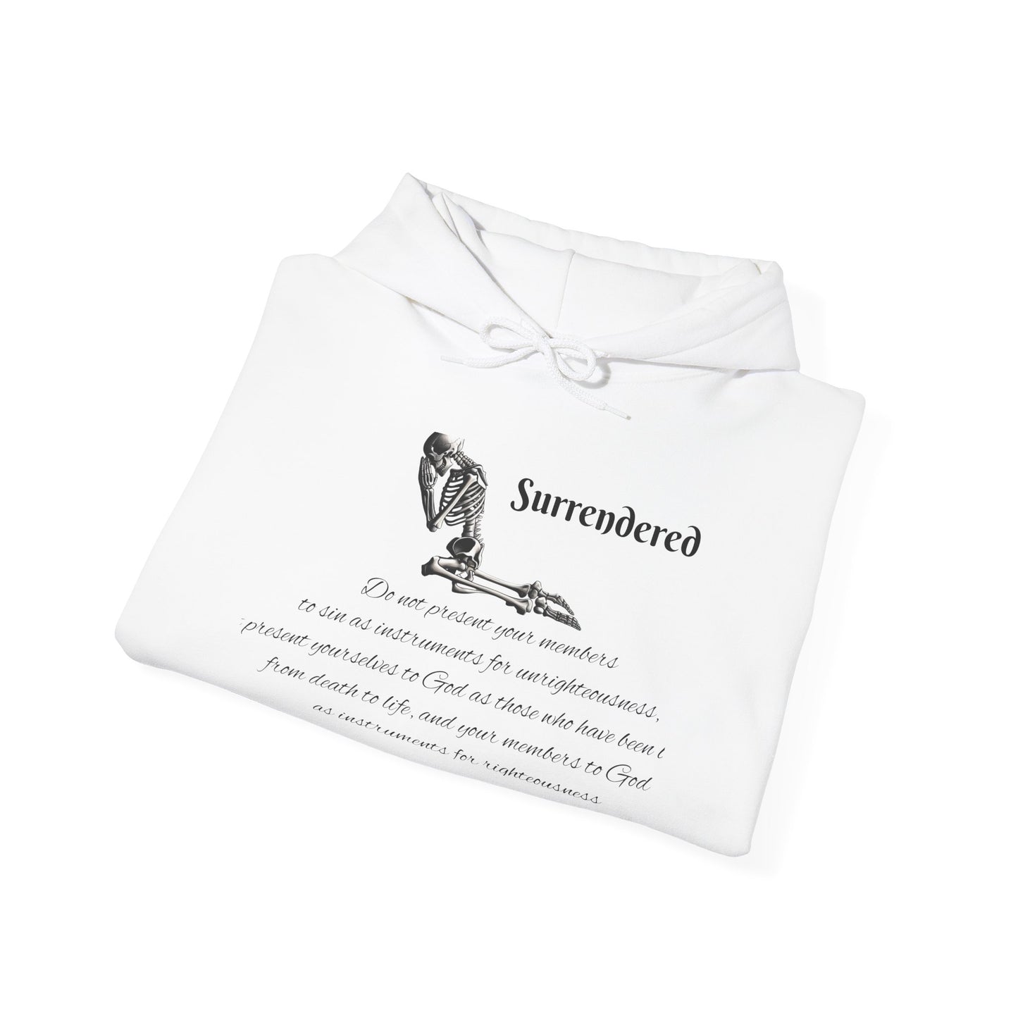 Faith Based skeleton Hoodie with a relating scripture