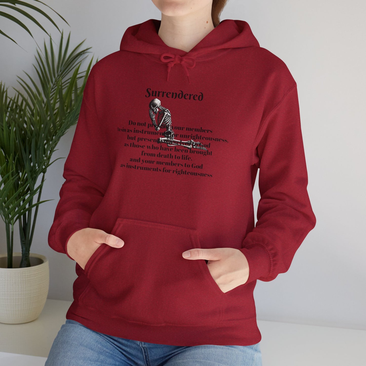 Faith Based skeleton Hoodie with a relating scripture