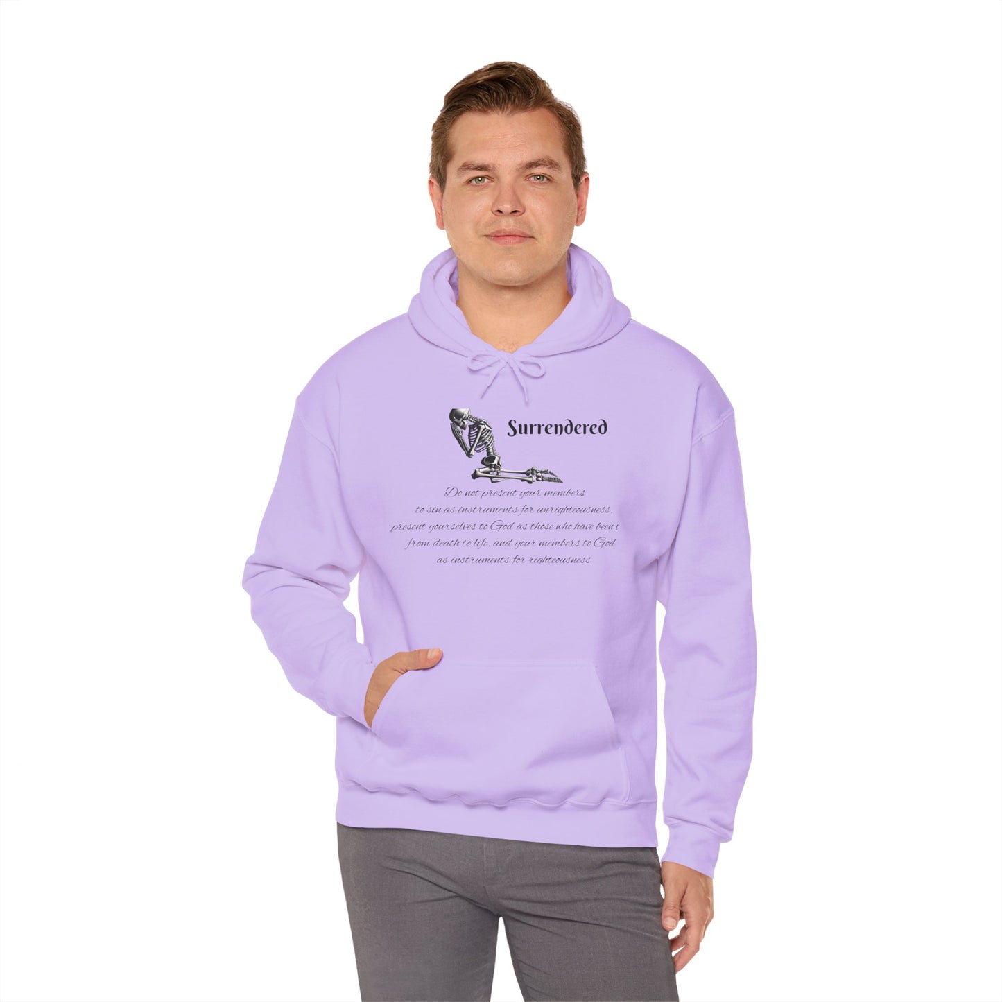 Faith Based  skeleton Hoodie with a relating scripture