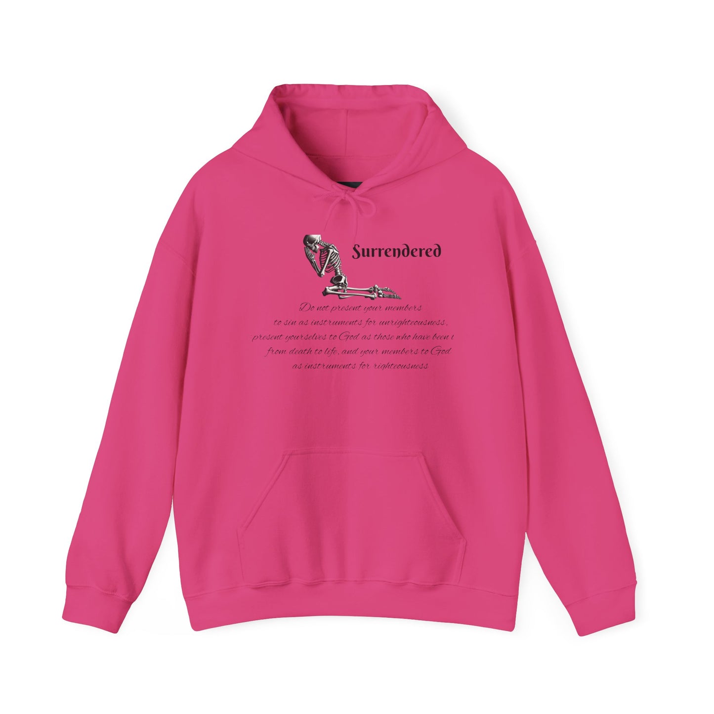 Faith Based  skeleton Hoodie with a relating scripture
