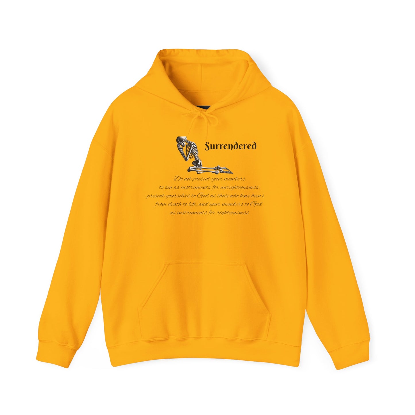 Faith Based  skeleton Hoodie with a relating scripture