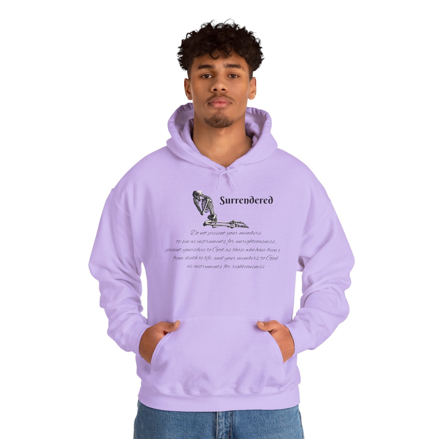 Faith Based  skeleton Hoodie with a relating scripture