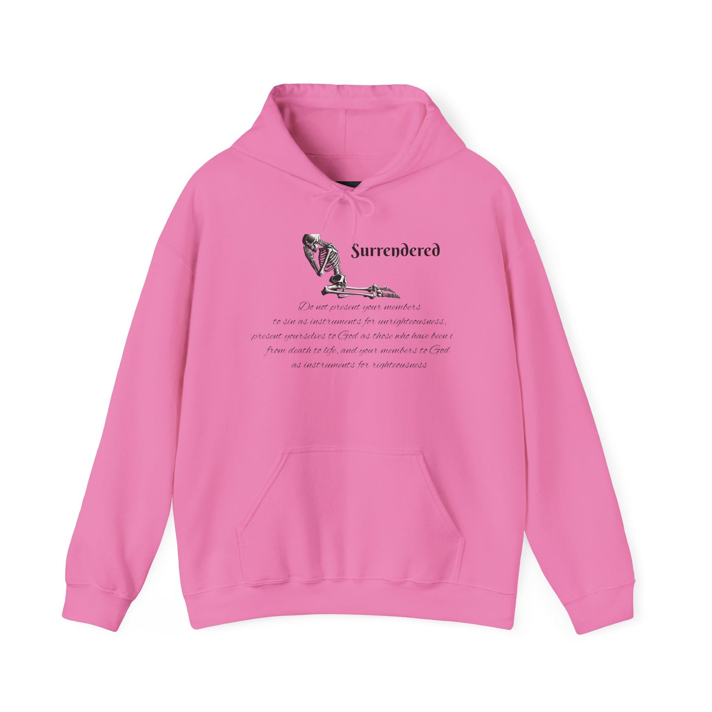Faith Based  skeleton Hoodie with a relating scripture