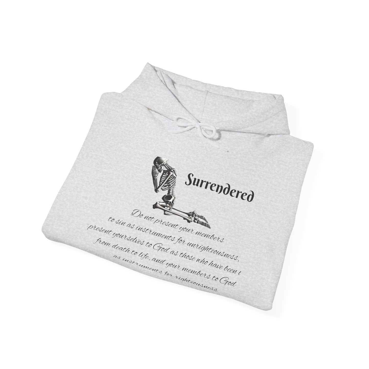 Faith Based  skeleton Hoodie with a relating scripture